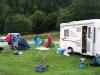 Montage du campement  la "pole"
